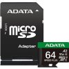 Pamäťová karta Adata microSD Speed Plus 64GB UHS1 U3 V30 A2 160/140 MB/s