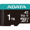 Pamäťová karta Adata microSD Premier Pro 1TB UHS1 U3 V30 100/85 MB/s + adaptér
