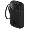 powerbank baseus qpow 2 10000mah 30w z 2 wbudowanymi kablami usbc czarny 00a5c68de58fb