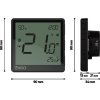 ENGO Controls EONE-230B - Regulátor teploty, 230V, čierny, internetový, zapustený, ZigBee