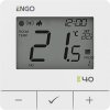 ENGO Controls E40-230W - Programovateľný, internetový regulátor teploty pre povrchovú montáž ZigBee/868MHz, 230V, biely