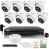 Dahua TIOC 8mpx 4K IP Surveillance Kit 8 kamier IPC-HDW3849H-AS-PV-0280B-S5 DVR s diskom na nepretržitú prevádzku