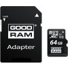 karta pamieci microsd goodram uhs1 cl10 64gb adapter 100mb 2