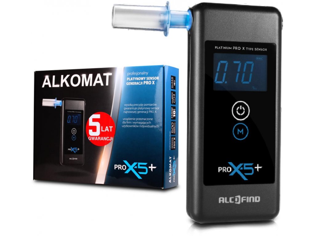 Alcofind Pro x-5+ Záruka 5 let, servis 24 měsíců 