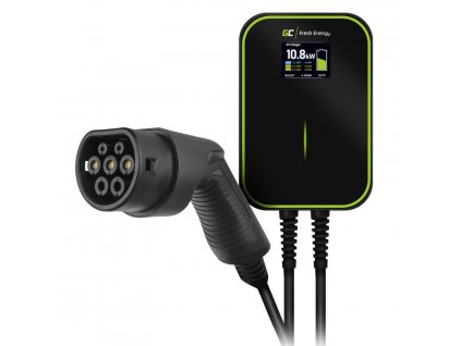 Green Cell Wallbox GC EV PowerBox 22kW Typ 2 nabíjecí stanice pro elektromobily, 6m kabel