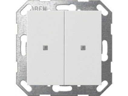 GIRA tlačítkový senzor 2x KNX System 55 čistě bílý m KNX ONE 517327