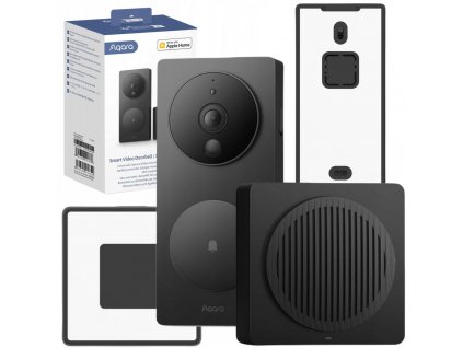 Aqara Smart Video Doorbell G4 Black | Video interkom | Zvonek, Monitorování kamerou, Apple Homekit