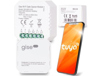 Modul GISE SMART Gate Modul pro ovládání brány Tuya WiFi GEN 2