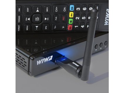 Tuner DVB-T/T2 WIWA H.265 + anténa WiFi USB
