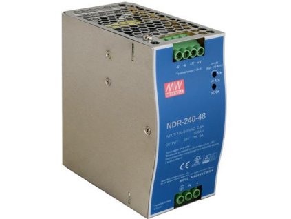 SPÍNANÝ NAPÁJECÍ ZDROJ PRO DIN RAIL MEAN WELL NDR-240-48 48V/240W/5A