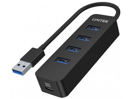 Unitek USB Hub H1117A 4 porty USB-C na USB 3.1 aktivní 10W