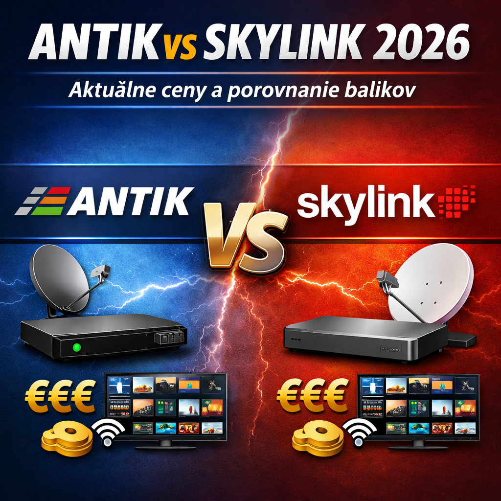 Antik vs Skylink 2026 – aktuálne ceny a porovnanie balíkov + kalkulačka nákladov