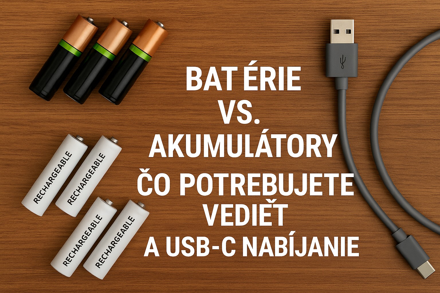 Batérie vs. akumulátory: čo potrebujete vedieť a USB‑C nabíjanie