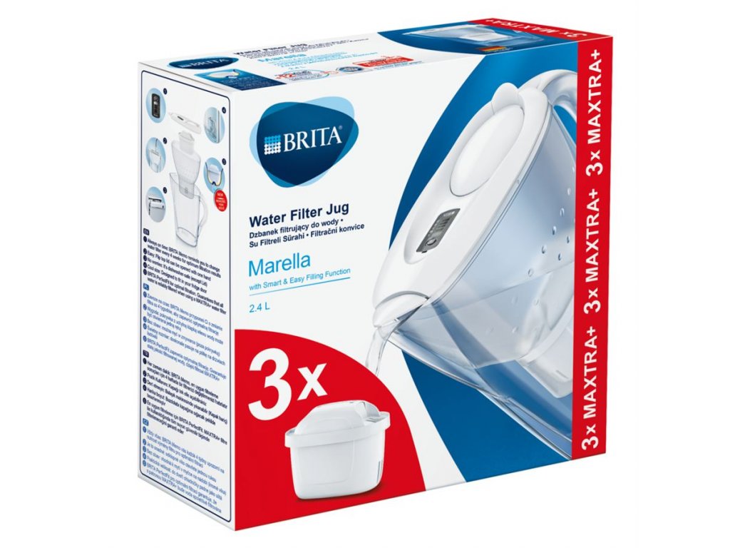 Brita Marella biela + 3 ks filter Maxtra Plus - ELU.sk