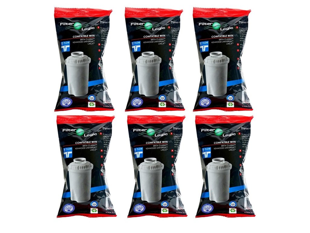 FilterLogic FL601T filtr do konvice (kompatibilní s Brita Classic) 6 ks