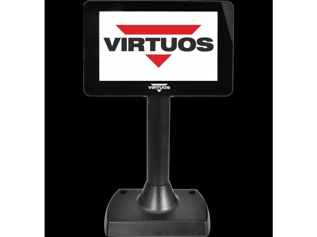 E-shop 7'' LCD barevný zákaznický displej Virtuos SD700F, USB, černý EJG1007