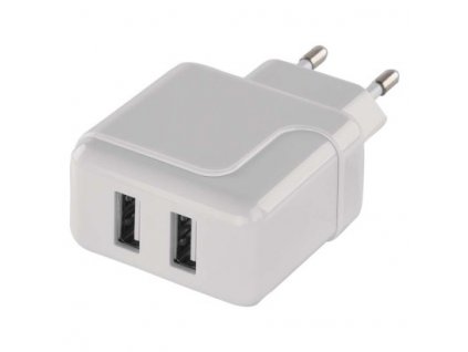 Duálny USB adaptér do siete+micro USB kabel + USB-C redukcia