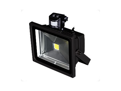 MAXLED Reflektor MF 30W/2970 lm s PIR studený biely, AC 230V