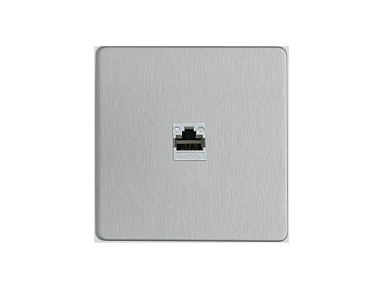 Govena luxusná dátová zásuvka RJ45 cat5, brúsená oceľ