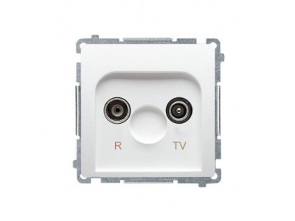 Zásuvka RTV Simon Basic koncová modul 1dB biela