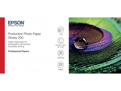 EPSON Production Photo Paper Glossy 200 36'' x 30m