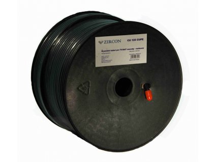 Zircon koaxiální kabel 125 CU CUPE černý 100m