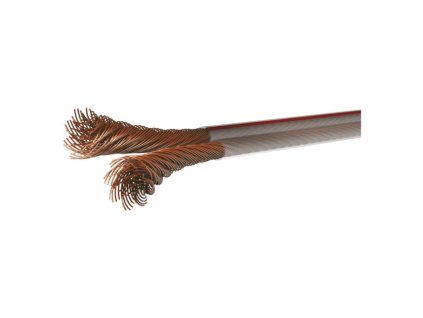 Dvojlinka netienená 2×2,5mm priehľadná, 100m