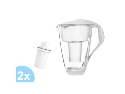 Dafi Crystal classic filtrační konvice s LED ukazatelem 2l, bílá + 2 ks Classic filtry