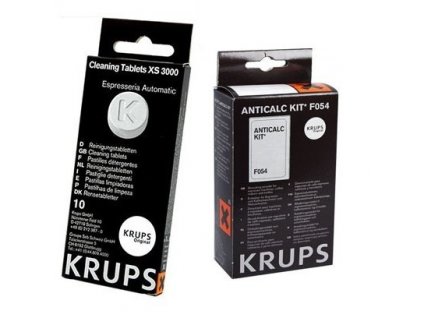 Krups F0540010 odvápňovač + XS300010 čistiace tablety pre espressá Krups
