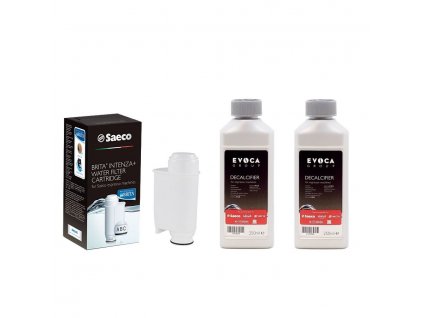 Saeco Brita Intenza filter + Saeco CA6700 odvápňovač 250ml 2ks