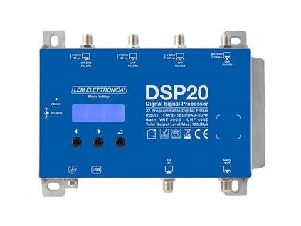 Programovateľný zosilňovač DVB-T/T2 LEM DSP20-5G