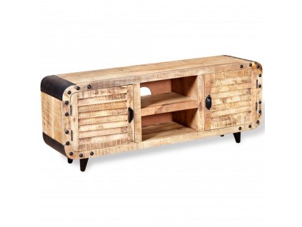 Multidom TV stolík zo surového mangového dreva, 120x30x50 cm