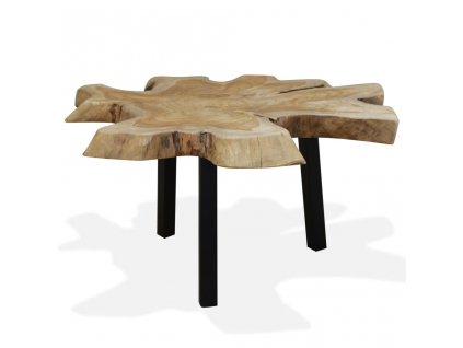 Multidom Konferenčný stolík, pravé teakové drevo, 80x70x38 cm