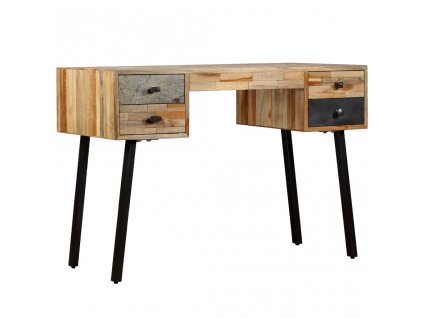 Multidom Písací stôl z masívneho recyklovaného dreva, 110x50x76 cm