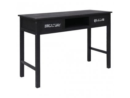Multidom Konzolový stolík čierny 110x45x76 cm drevený
