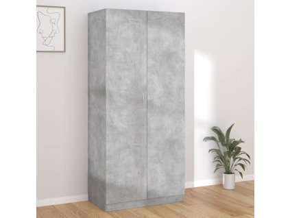 Multidom Šatník, betónovo sivý 90x52x200 cm, kompozitné drevo