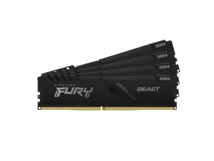 Kingston FURY Beast/DDR4/32GB/3200MHz/CL16/4x8GB/Black