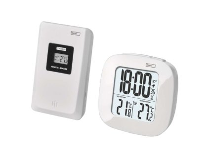 Digitálny teplomer, bezdrôtový snímač, budík, dátum E0127