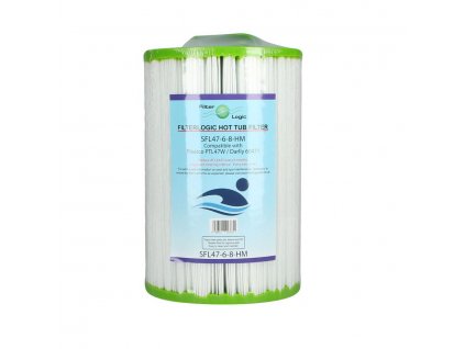 Filter Logic SFL47-6-8HM filtrační kartuše do bazénů a SPA náhrada za Pleatco PTL47W, Darlly 60471, Filbur FC-0315, Unicel 6CH-47