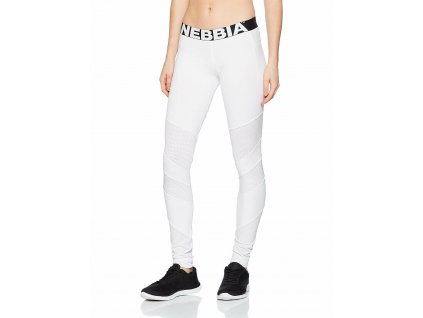 284 Nebbia Dámske biele legíny Network Leggings 284 White, veľkosť L