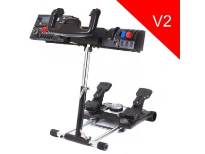Wheel Stand Pro DELUXE V2, stojan na joystick a pedále Saitek Pro Rudder, Pro Flight Yoke System