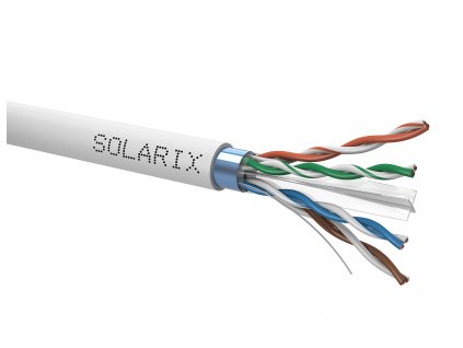 Instalační kabel Solarix CAT6 FTP PVC E<sub>ca</sub> 500m/cívka SXKD-6-FTP-PVC