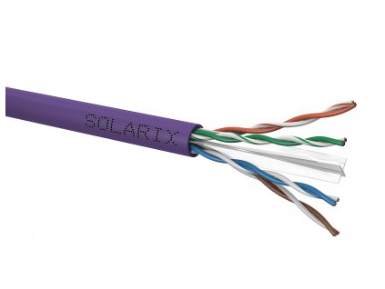 Instalační kabel Solarix CAT6 UTP LSOH D<sub>ca</sub>-s2,d2,a1 450 MHz 305m/box SXKD-6-UTP-LSOH