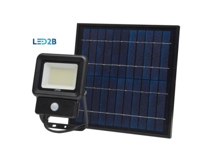 Solárny LED reflektor s detektorom pohybu, 30W, 6500K