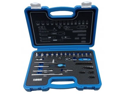 NAREX 443000990 Sada hlavic 1/4" 46dílná
