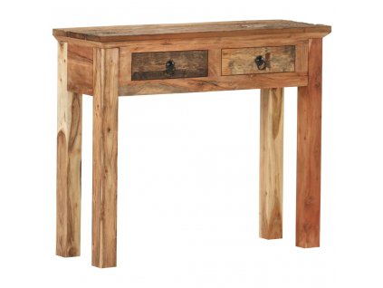 Multidom Konzolový stolík 90,5x30x75 cm masívne akáciové drevo a recyklované drevo
