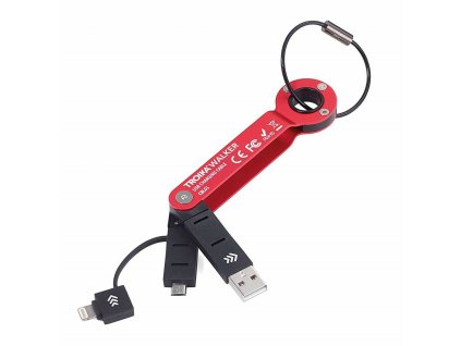 CBL01/RD Troika WALKER RED - USB kľúčenka, červená