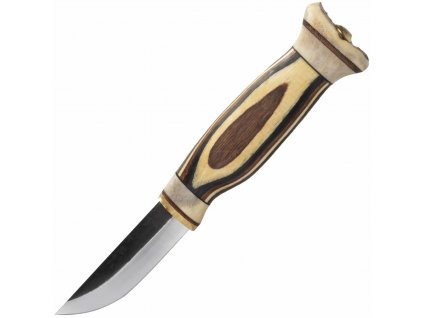 WOOD JEWEL WJ23Z Zebraknife lovecký nôž 7,7 cm, drevo, kožené puzdro