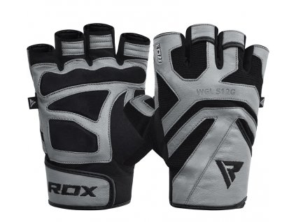 RDX GYM GLOVE LEATHER S12 TAN fitness rukavice veľkosť L