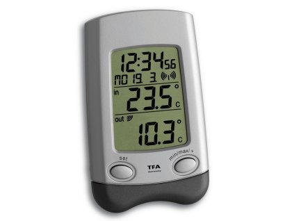30.3016.54.IT TFA WAVE rádiom riadený bezdrôtový teplomer vonkajšej/vnútornej teploty